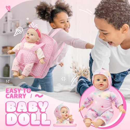 Muñeca Bebe Con Ropa 12 PuLG Regalo Niñas Navidad 41