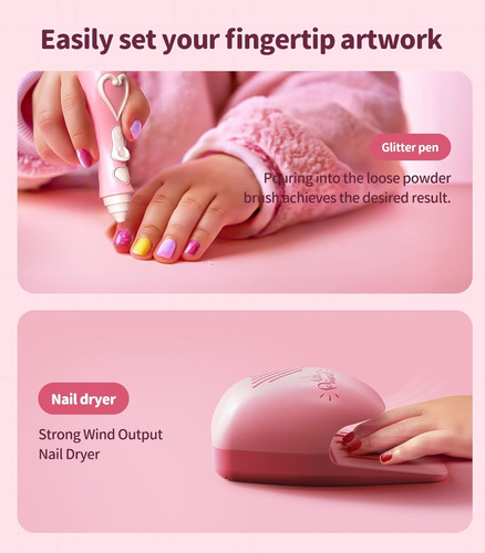 Geyiie Juego De Esmaltes De Uñas Para Niñas, Juguetes De Sal