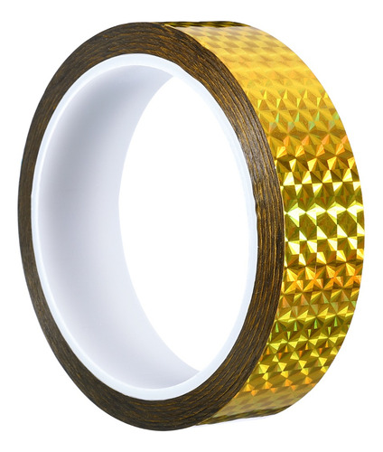 Cinta Adhesiva Washi Tape Decorativa, Dorada, 25 Mm X 50 M