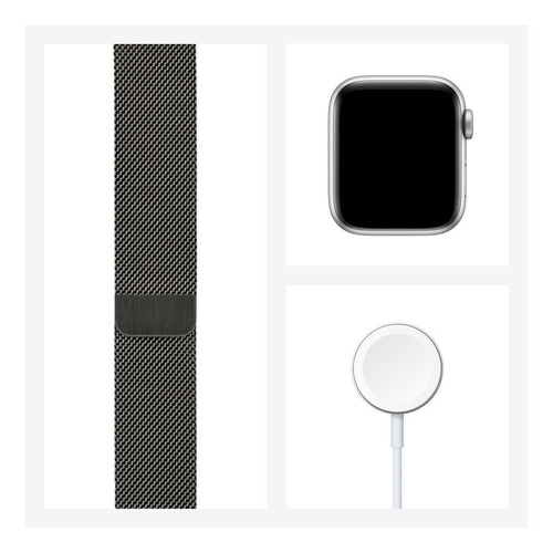 Imagen 7 de 8 de Apple Watch Series 6 (GPS+Cellular) - Caja de acero inoxidable grafito de 40 mm - Correa estilo milanés grafito
