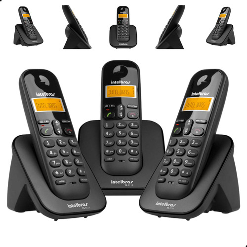 Telefone Sem Fio Com 2 Ramal Adicional Ts 3113 Intelbras