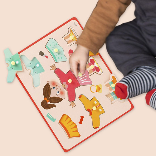 Dress Up Toy Aprendizaje Temprano Juguete Educativo Chica