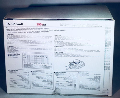 Bocinas De 2 Vías Pioneer Ts-g6844r 6x8 250 Watts Max