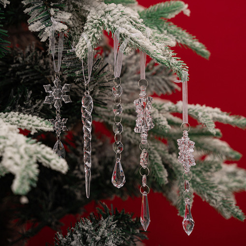 A Colgante Copo Nieve De 18 Piezas, Decoración Árbol Navidad