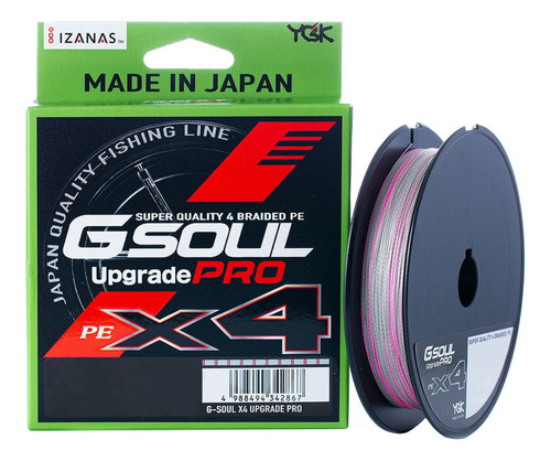 Linha Multifilamento Ygk Gsoul Upgrade Pro X4 25lb 300m Cor Cinza