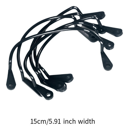 6x Billiard Net Bag Tibilantes De Bolsillo Suministros Negro