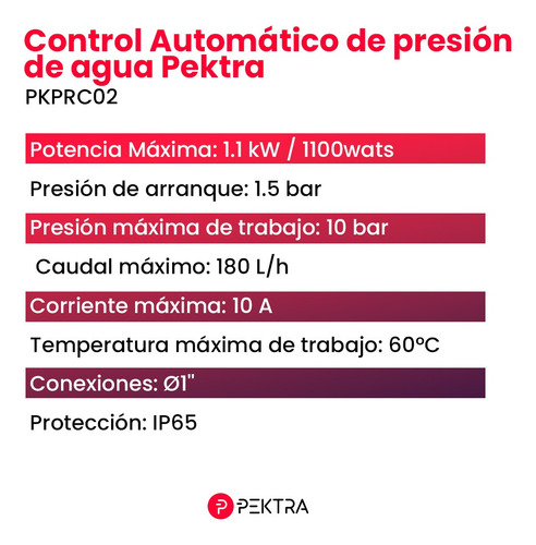 Imagen 5 de 9 de Control Automatico Presion Para Bomba Centrifuga Periferica