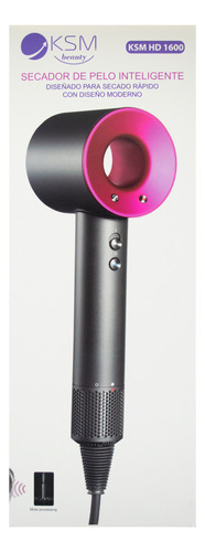Ksm Beauty Secador De Pelo Inteligente Hd 1600 Fucsia Rápido