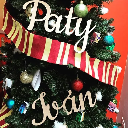 Nombres Para Árbol De Navidad Paquete Con 5 Pintados