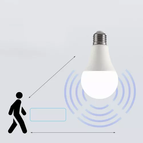Foco Led Sensor Movimiento Bombilla Lampara Hogar Luz