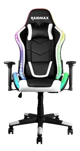 Silla Gamer Raidmax Dk 925 Rgb Blanca Pc