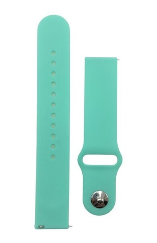 Malla Correa Silicona Suave Para Smart Watch Perno 22mm. Menta 20 Cm