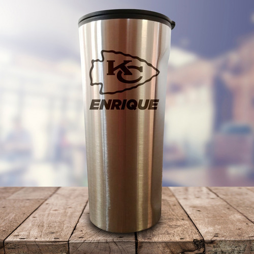 Imagen 4 de 5 de Termos Superbowl Nfl Personalizados Con Nombre Gratis
