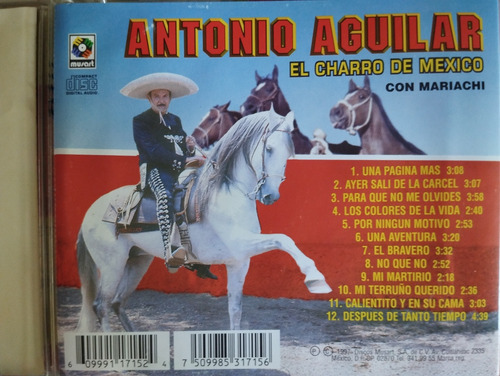 Antonio Aguilar Cd El Charro De México V (Usado)