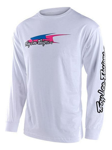 Aero Ls Tee White Troy Lee Designs