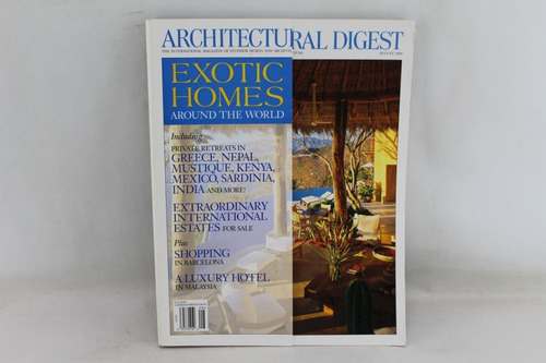 R057 Architectural Digest -- August 2000 Exotic Homes (Usado)