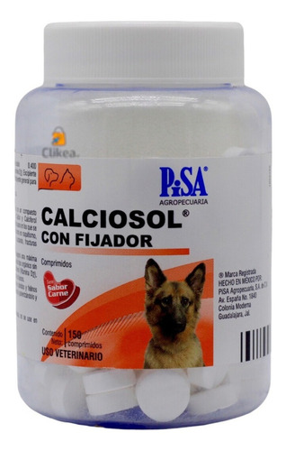 Calciosol 150 Tabs Pisa Calcio Con Fijador Perro Gato