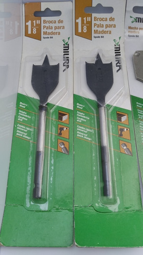 Imagen 2 de 2 de Mechas Para Madera Tipo Paleta 1-1/8 O 1-1/2 Miura