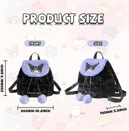 Rofolo Linda Mochila De Felpa Con Cordón De Dibujos Animados