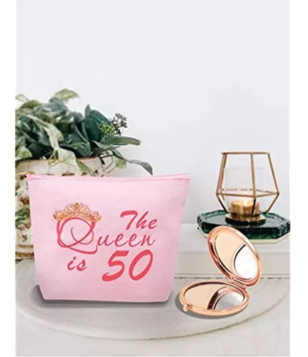 50 cumpleaños, regalos de cumpleaños 50 para mujeres, espejo de maquillaje  de cumpleaños 50, decoraciones de cumpleaños 50 para mujer, regalos de