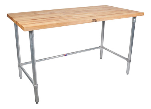 Mesa Trabajo Tabla Arce John Boo Base Soporte Galvanizado 1