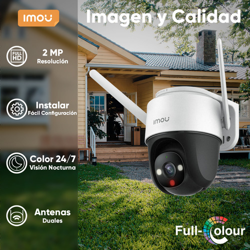 Imou Kit Videovigilancia 4 Cámaras Ip Ptz Wifi 2 Mp Ipc-s21fen Cruiser Se+ / Microfono Altavoz Y Visión Nocturna 24/7 + Disco Duro 3tb Grabación Continua + Dvr Turbo Hd 8mp 4k (ids-7204huhi-m1/s)
