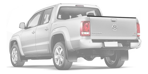 Protetor De Borda Traseira Amarok 2010 A 2025 Tampa Caçamba