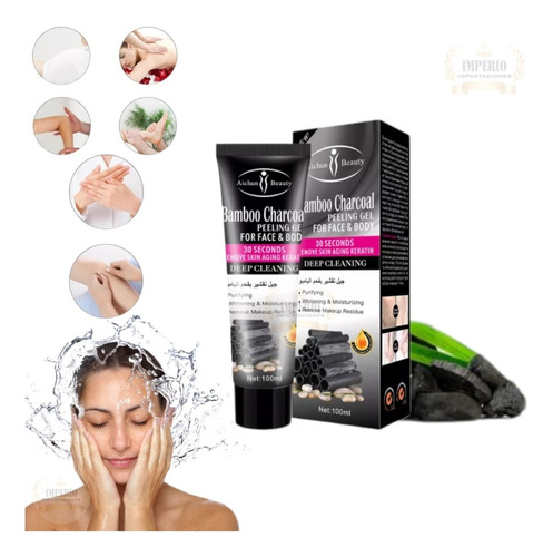 Exfoliante Peeling Gel Elimina Piel Muerta Carbón Aichun Bea