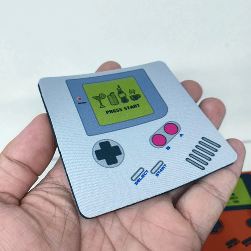 Porta Copos Gamer - Game Coaster Boy Com 12 Peças