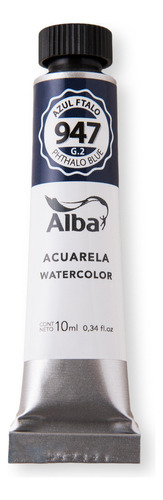 Acuarela Profesiona Alba Pomo 10ml Grupo 2 Color Azul Ftalo - 947