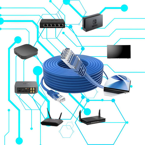 Cabo De Rede 15 Metros Lan Internet Crimpado Rj45 Cat5e