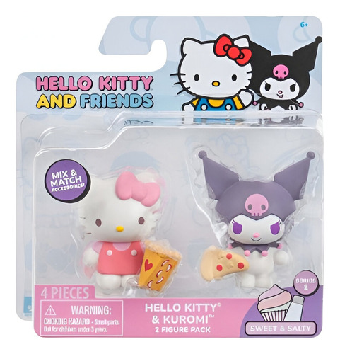 Pack 2 Figuras Hello Kitty Y Kuromi Hello Kitty And Friends