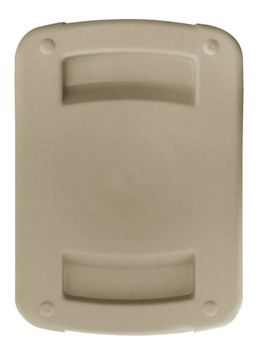 Bote De Basura 65l Tapa Balancín Frontal Color Capuchino