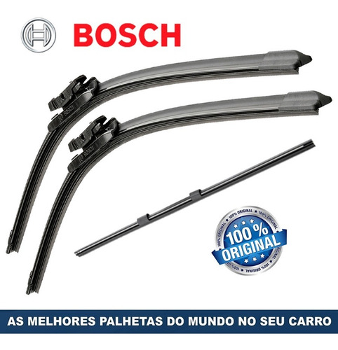 Imagem 1 de 6 de Limpador Parabrisa Original Bosch Fiat Punto + Refil Traseiro 2007 2008 2009 2010 2011 2012 2013 2014 2015 2016 2017