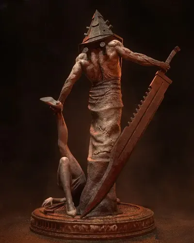 Apavorante!action Figure Pyramid Head Silent Hill 30 Cm