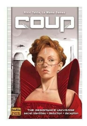Coup Indie Board Game Juego Mesa Cartas Dystopian Universe