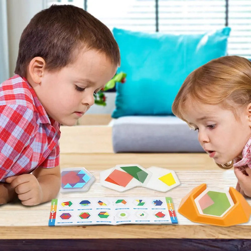 Challenge Color Code Puzzle Games Tangram Jigsaw Board Puzzl