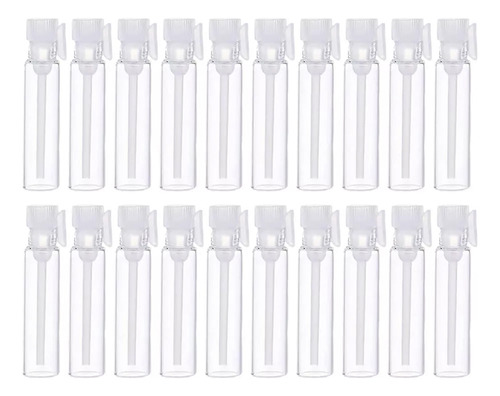 50 Botellas De Vidrio Recargables De 1 Ml Para Muestras De P