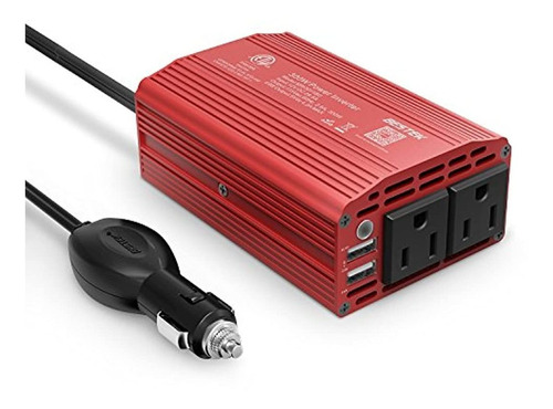 Inversor De Corriente Con Adaptador De Auto Con Puerto Usb