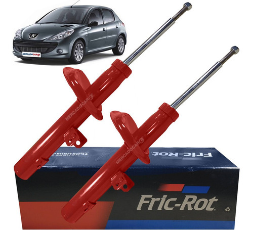 Kit 2 Amortiguadores Delanteros Peugeot 207 1.4 Hdi - 2012