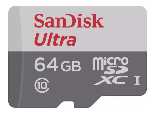 Cartão Micro Sd Ultra 64gb 80mbs Sandisk 533x Clas10 Lacrado