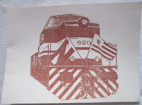Antigua Postal De Tren Firmada Por Presidente De Afe  1988