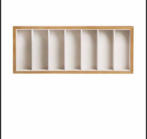 Caja Para Guardar 7 Gafas En Madera Clara Gamuza Protectora