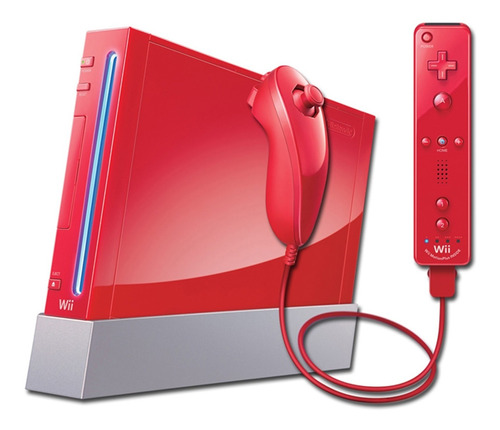 Nintendo Wii 512MB Super Mario Bros. 25th Anniversary Edition color  rojo