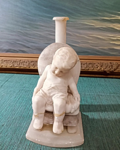 Antigua Escultura De Alabastro (Usado)
