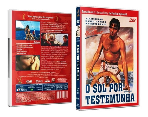 O Sol Por Testemunha - Dvd - Alain Delon - Maurice Ronet - René Clément