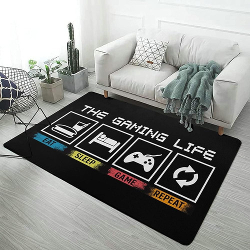 ~? The Gaming Life Large Rugs Game Controller Floor Mat Alfo