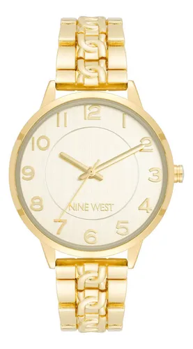 Reloj Nine West Gold Collection Dorado Nw2928chgb Mujer