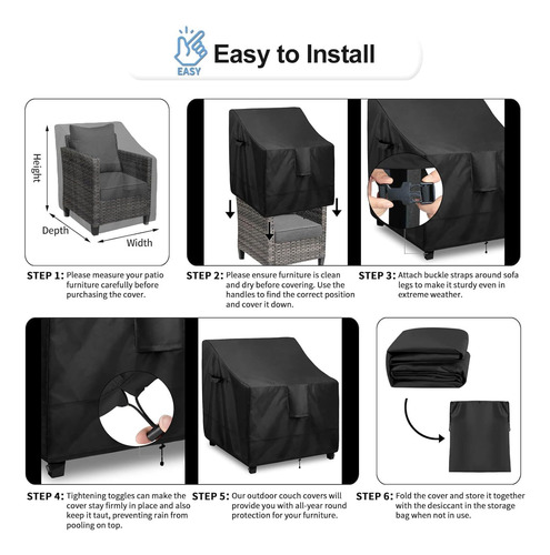 Outdoorlines Funda Impermeable Para Sillas De Muebles De Ext