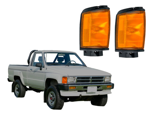 Par De Cuartos Depo Negro Toyota Pick Up 84 A 88